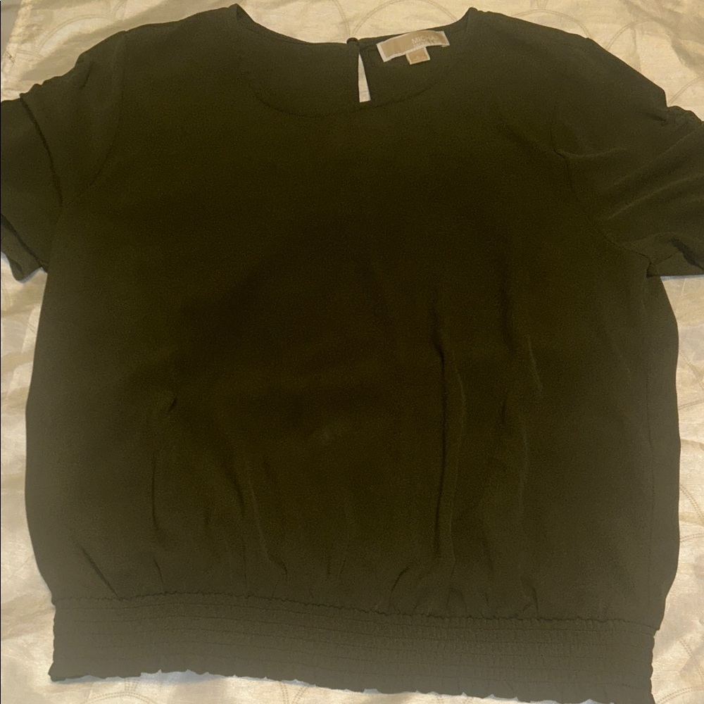 Michael Kors Olive Green Blouse